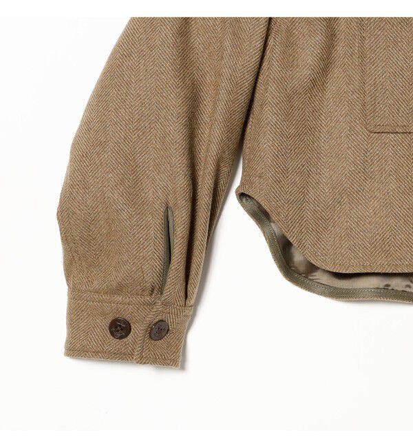 BEAMSBOY「ショート ヘリンボーン CPO ジャケット」|ブルゾン・スタジャン|