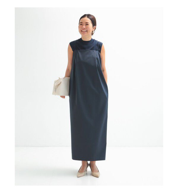 Demi-Luxe BEAMS 「エディター東原妙子 &times; Demi-Luxe BEAMS / シャイニー キャミソール ワンピース」|ワンピース|