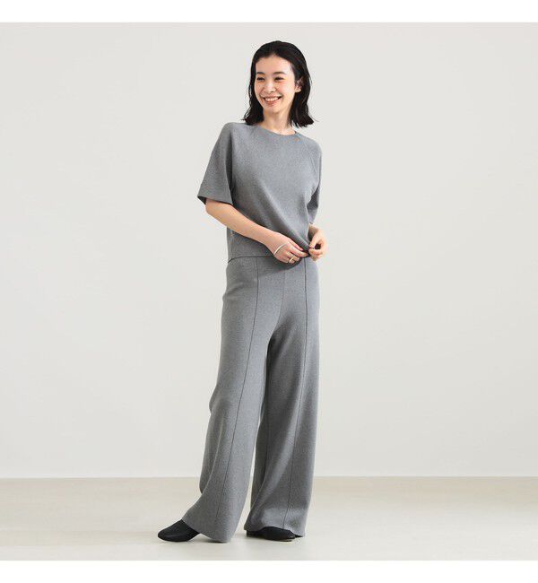 Demi-Luxe BEAMS 「AK+1 / スムース ニットパンツ」|チノ|