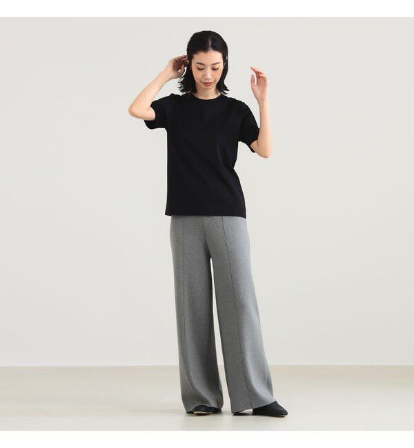 Demi-Luxe BEAMS 「AK+1 / スムース ニットパンツ」|チノ|