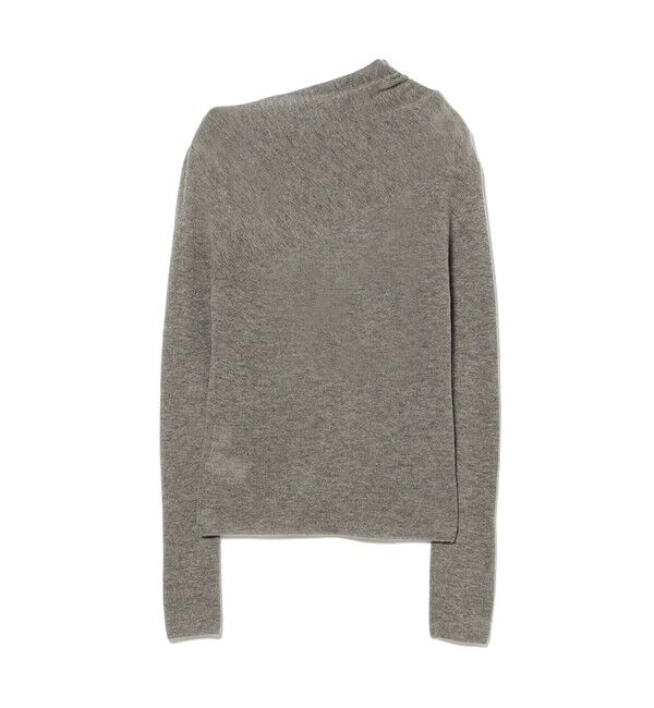 Demi-Luxe BEAMS 「AK+1 / 片畦 アシメトリーネック プルオーバー」|ニット・セーター|