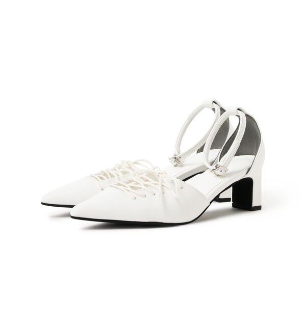 Ray BEAMS 「RBS / レースアップ パンプス」|パンプス|WHITE