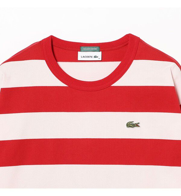 BEAMSBOY「【別注】LACOSTE / ボーダー ロングスリーブ Tシャツ」|Tシャツ・カットソー|