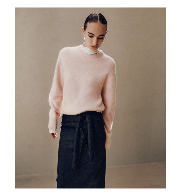 Demi-Luxe BEAMS 「ヤク フォックス ロングスリーブ プルオーバーニット」|ニット・セーター|PINK