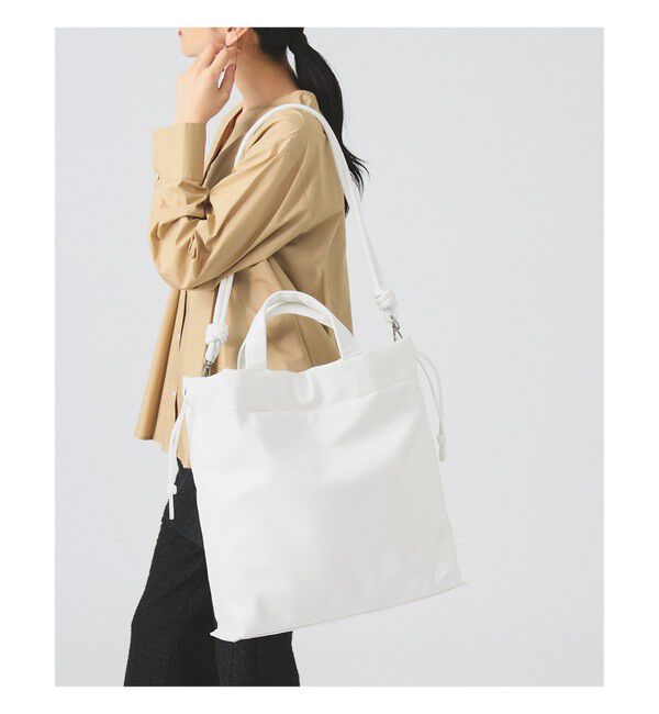 Ray BEAMS 「ビッグ マルチ トート」|ショルダー・メッセンジャー|WHITE