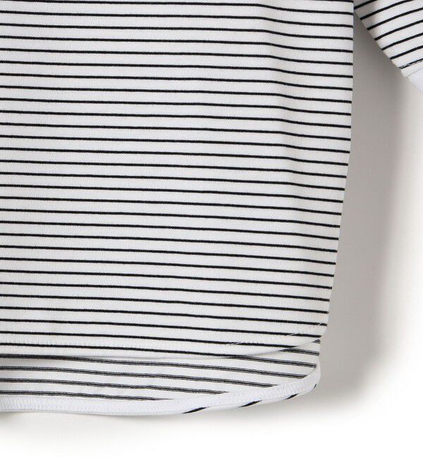 SHIPS for women「ロング リブ スリーブ カットソー  ボーダー / ソリッド」|Tシャツ・カットソー|