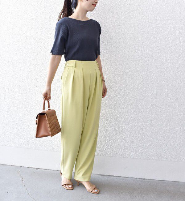 SHIPS for women「*オーガニックコットン バック クロス リブ トップス◇」|Tシャツ・カットソー|