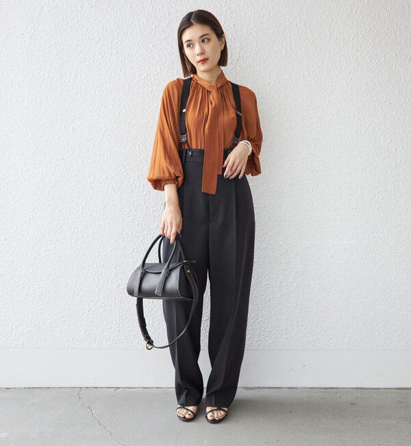 SHIPS for women「TW ギャバ サスペンダー パンツ◇」|その他|