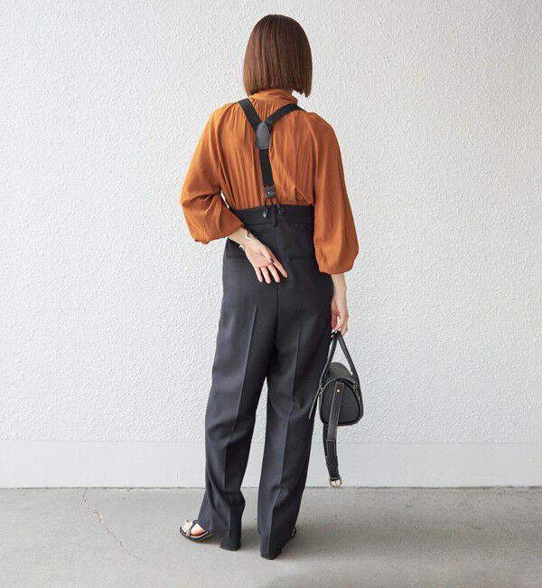 SHIPS for women「TW ギャバ サスペンダー パンツ◇」|その他|