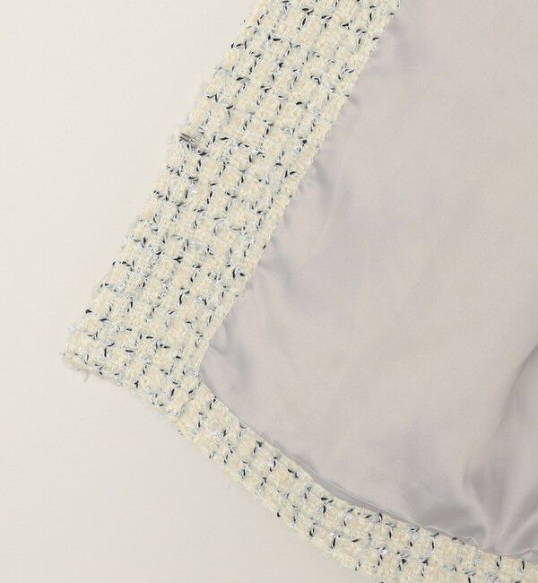 quaranciel「quaranciel: ファンシー ツイード ノーカラー ジャケット」|ノーカラージャケット|