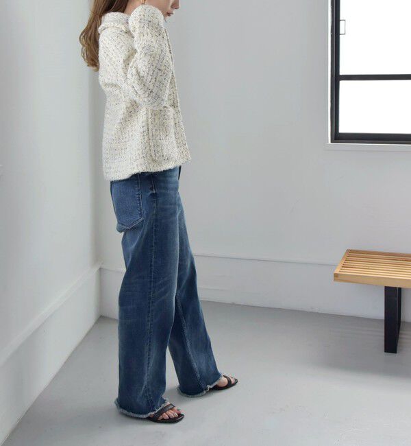 quaranciel「quaranciel: ファンシー ツイード ステンカラー ジャケット」|その他|