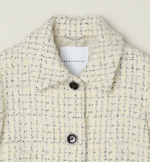 quaranciel「quaranciel: ファンシー ツイード ステンカラー ジャケット」|その他|