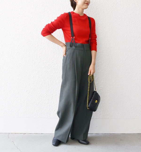 SHIPS any「SHIPS any:〈洗濯機可能〉マニッシュ サスペンダー ワイド パンツ」|その他|