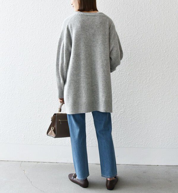 SHIPS any「SHIPS any: AQUA カシミヤ ミックス Vネック ニット カーディガン」|カーディガン|