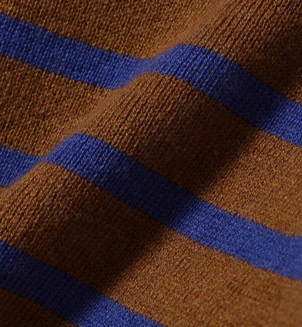 SHIPS for women「【WEB限定】〈手洗い可能〉ボーダー リブ スリーブ ベーシック ニット」|ニット・セーター|