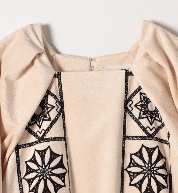 SHIPS any「bon_meur:〈洗濯機可能〉ベロア カットワーク ワンピース」|ワンピース|