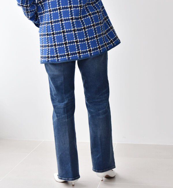 quaranciel「quaranciel:〈洗濯機可能〉セミフレア デニム パンツ」|デニム|