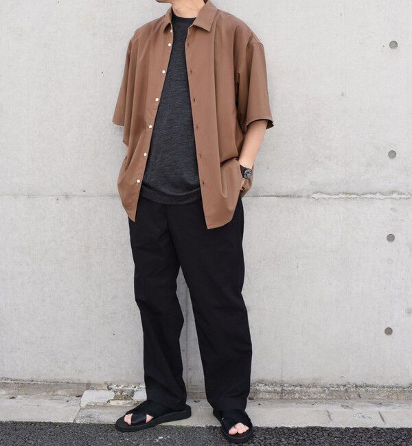 SHIPS any「SHIPS any: バンブー レーヨン ルーズ ハーフスリーブ シャツ ［BRIOS］◇」|シャツ・ブラウス|