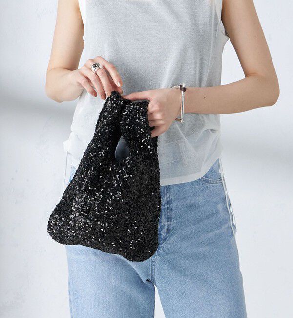 SHIPS for women「troisiemeCHACO:スパンコール バッグ」|ハンドバッグ|