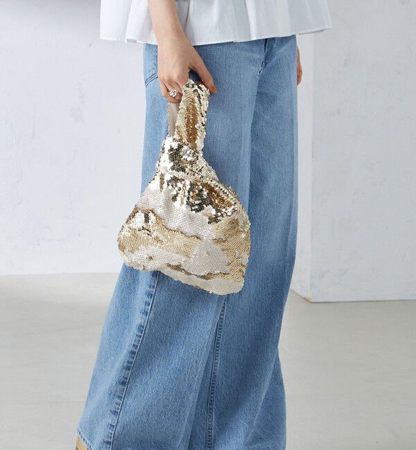 SHIPS for women「troisiemeCHACO:スパンコール バッグ」|ハンドバッグ|