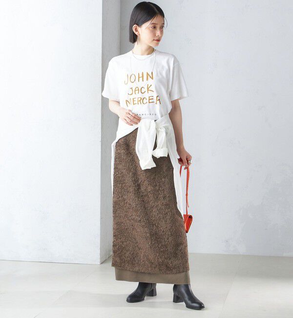 SHIPS for women「J.J.MERCER:〈洗濯機可能〉プリント TEE」|Tシャツ・カットソー|