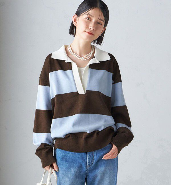 SHIPS for women「【SHIPS別注】WRAPINKNOT:ラガー ニット」|ニット・セーター|