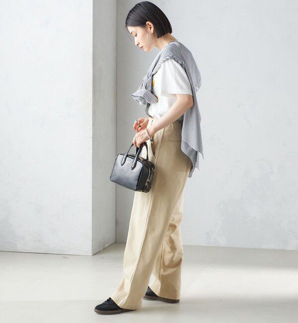 SHIPS for women「【SHIPS別注】Odub:〈洗濯機可能〉ワイド チノ パンツ」|チノ|