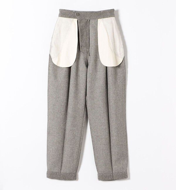 SHIPS any「SHIPS any:〈洗濯機可能〉ウールライク カーブ タック パンツ」|その他|