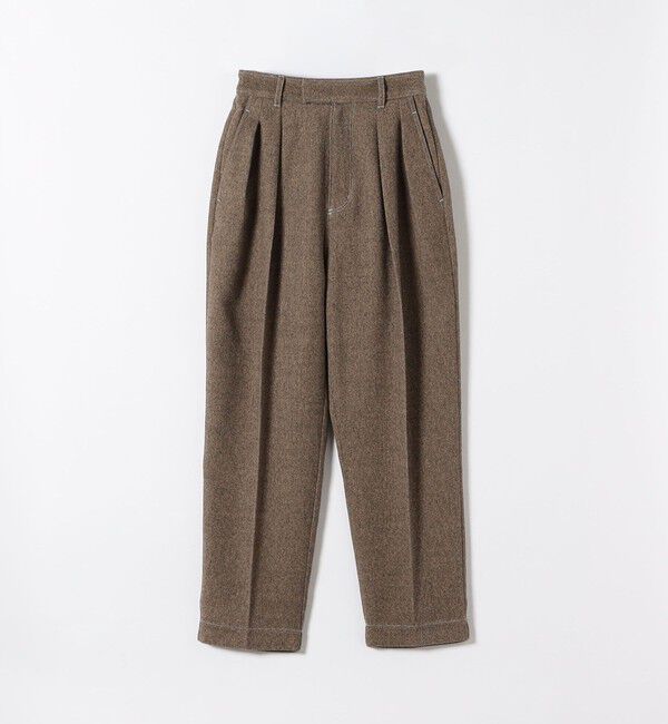 SHIPS any「SHIPS any:〈洗濯機可能〉ウールライク カーブ タック パンツ」|その他|