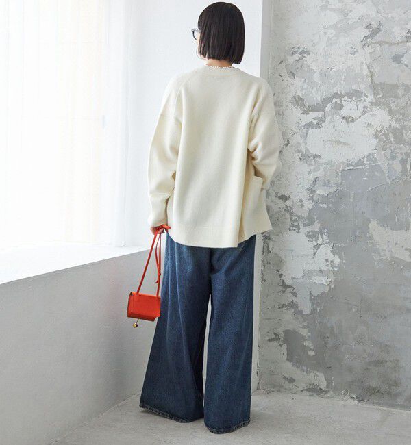 SHIPS for women「〈手洗い可能〉7G ウール カシミヤ Vネック カーディガン」|カーディガン|