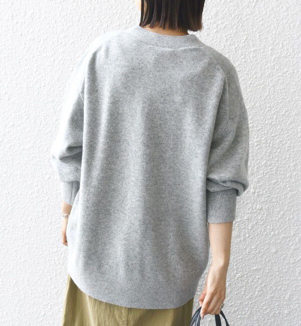 SHIPS for women「〈手洗い可能〉7G ウール カシミヤ Vネック カーディガン」|カーディガン|