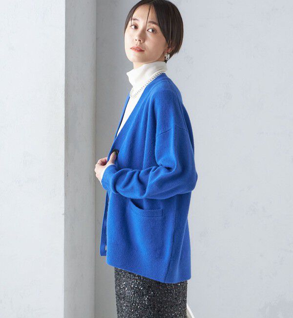 SHIPS for women「〈手洗い可能〉7G ウール カシミヤ Vネック カーディガン」|カーディガン|
