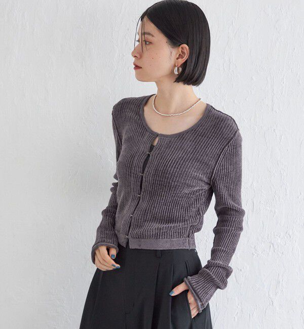 SHIPS for women「Wai＋:〈手洗い可能〉1/18ホック付 カーディガン」|カーディガン|