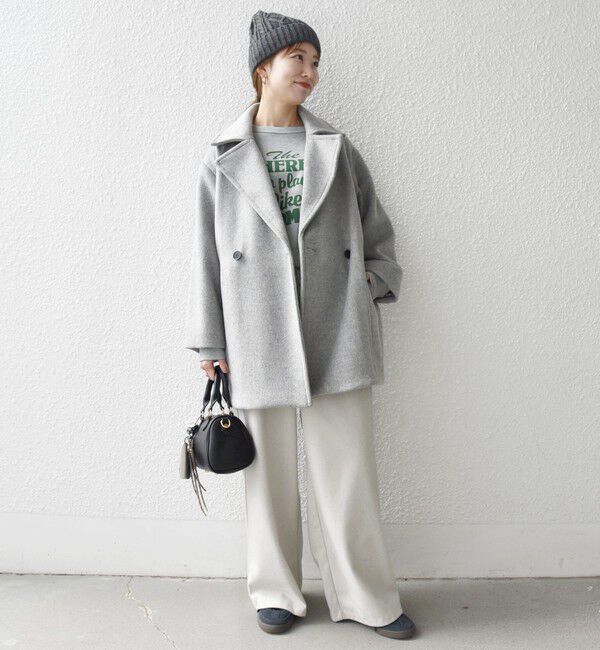 SHIPS any「SHIPS any: ウール コクーン テーラード ショート コート 25AW」|その他|