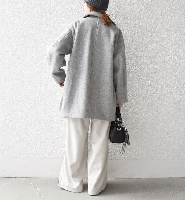 SHIPS any「SHIPS any: ウール コクーン テーラード ショート コート 25AW」|その他|