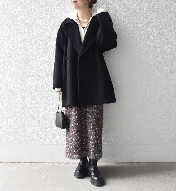 SHIPS any「SHIPS any: ウール コクーン テーラード ショート コート 25AW」|その他|