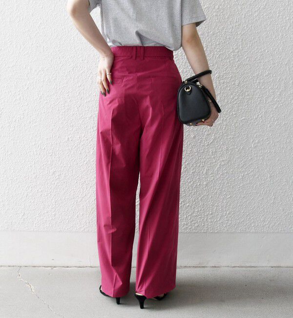 SHIPS any「SHIPS any:〈洗濯機可能〉タイプライター セミ ワイド タック パンツ」|その他|