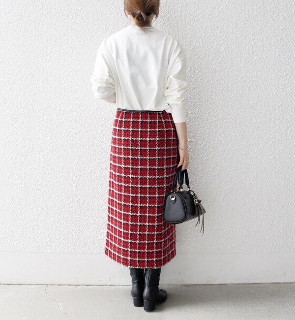 SHIPS any「SHIPS any: ブロック ツイード タイト スカート」|スカート|