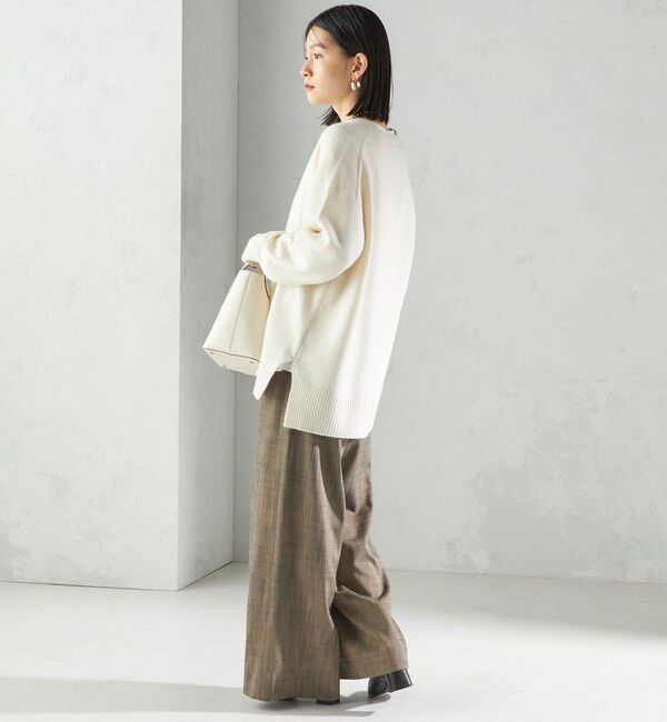 SHIPS for women「〈手洗い可能〉ウール カシミヤ Vネック プルオーバー」|ニット・セーター|