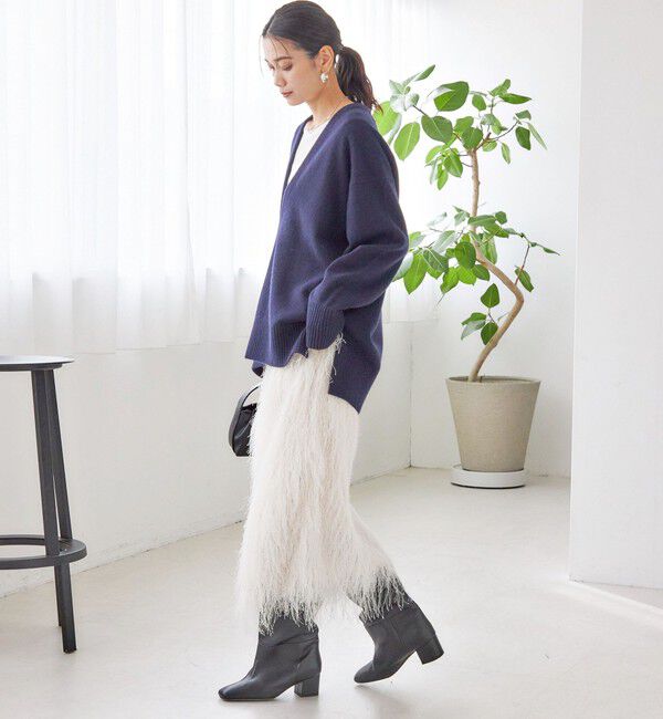 SHIPS for women「〈手洗い可能〉ウール カシミヤ Vネック プルオーバー」|ニット・セーター|