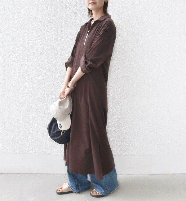 SHIPS for women「【WEB限定】〈洗濯機可能〉スキッパー コーデュロイ ワンピース」|ワンピース|