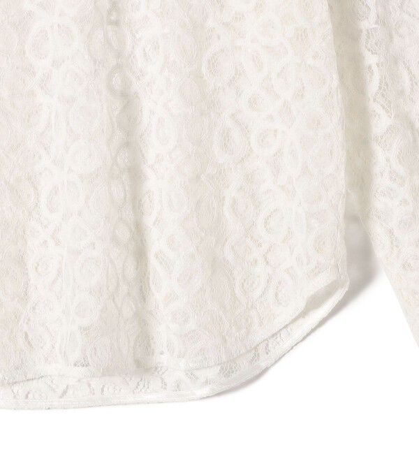 SHIPS for women「〈手洗い可能〉トゥワール コード レース ブラウス（ホワイト）」|シャツ・ブラウス|