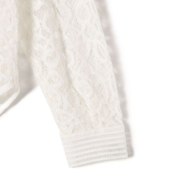 SHIPS for women「〈手洗い可能〉トゥワール コード レース ブラウス（ホワイト）」|シャツ・ブラウス|