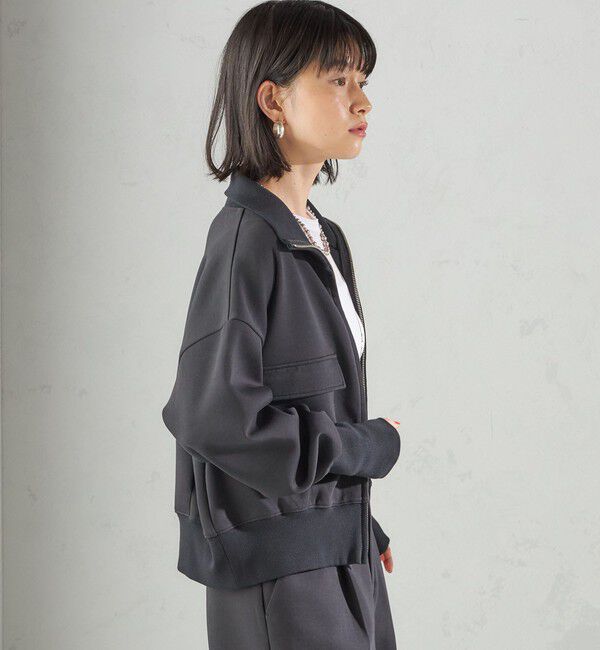 SHIPS for women「s.oyamadaコラボ:〈手洗い可能〉コットン エア ダンボール ブルゾン」|ブルゾン・スタジャン|