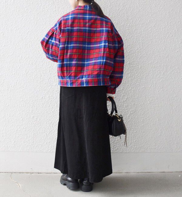 SHIPS any「SHIPS any:〈手洗い可能〉タータン チェック キルティング シャツ ジャケット」|ブルゾン・スタジャン|