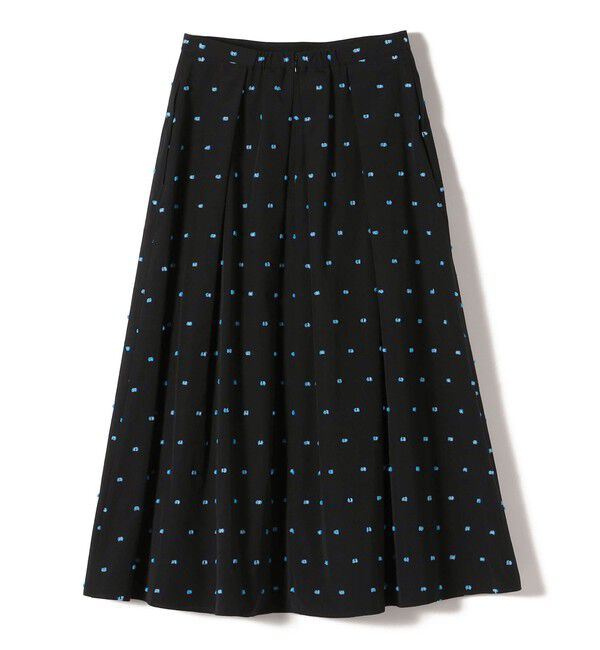 SHIPS for women「〈手洗い可能〉ポンポン ジャカード タック フレア スカート」|スカート|