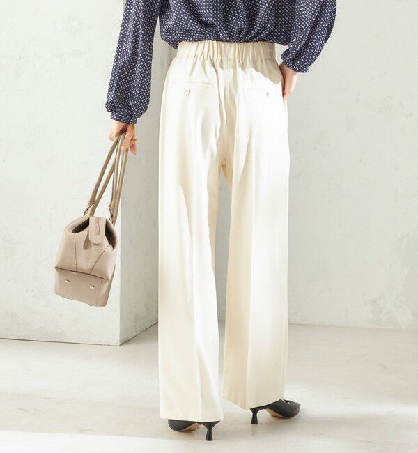 SHIPS for women「〈手洗い可能〉メルティ ウォーム タック ワイド パンツ」|その他|