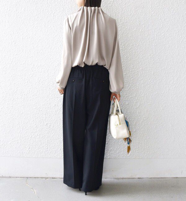 SHIPS for women「〈手洗い可能〉メルティ ウォーム タック ワイド パンツ」|その他|