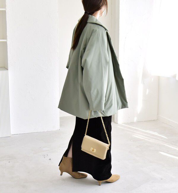 quaranciel「quaranciel:〈撥水加工〉中綿 テーラード ミドル Wボタン ジャケット コート」|その他|