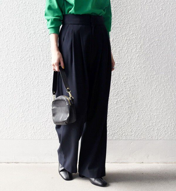 SHIPS any「SHIPS any:〈洗濯機可能〉ウォーム ストレッチ ハイウエスト 2タック パンツ」|その他|